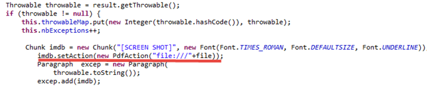 Скриншот кода