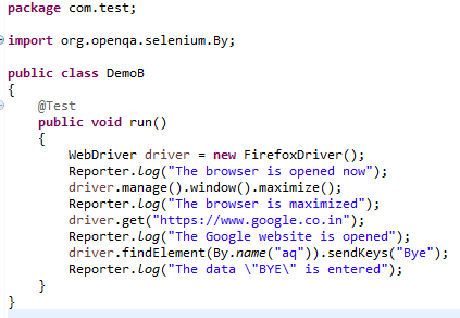 Метод log для класса DemoB